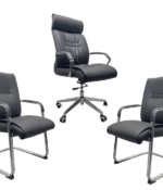 Fauteuil Président Accoudoirs Bois – Image 6
